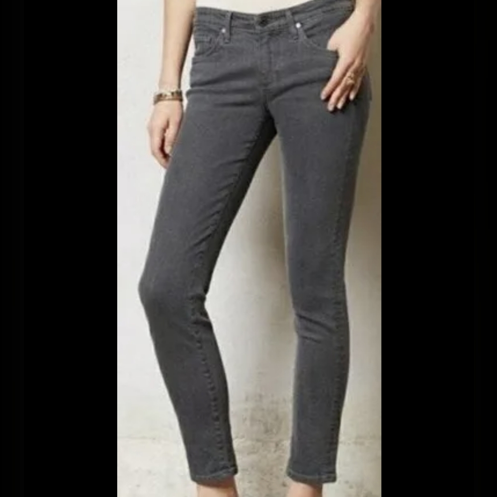 AG Adriano Goldschmied the Stevie Ankle Jean in Stone Gray